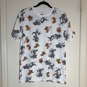 Tom And Jerry Men’s Short Sleeved T-Shirt Hanna Barbera 100% Cotton